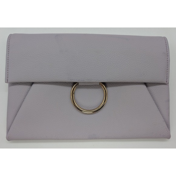 Urban Expressions Handbags - Urban Expressions Lavender Purple Vegan Leather Handbag Purse Makeup Bag